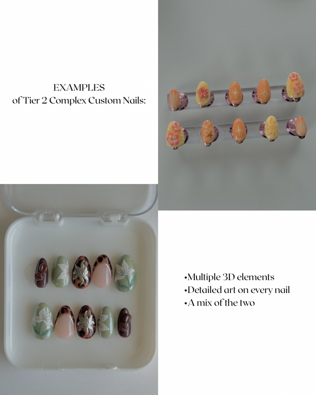 Complex Design Tier II Custom Nail Set